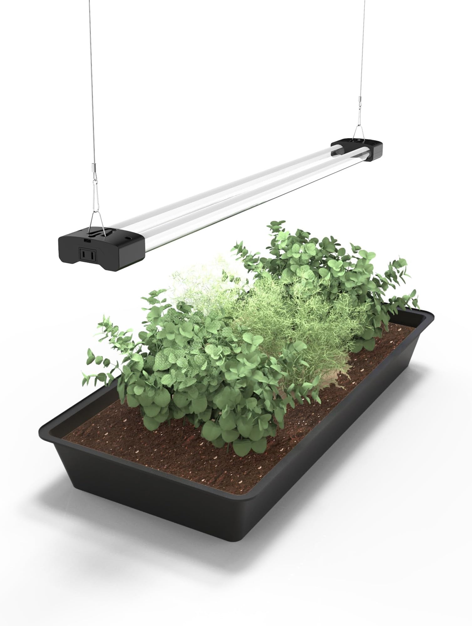 DYMOND Boostgro LED Seed Starter Grow Light 3FT Full Spectrum Linkable 5000k Daylight + 660nm Red + 450nm Blue Indoor Plant Lighting Fixture