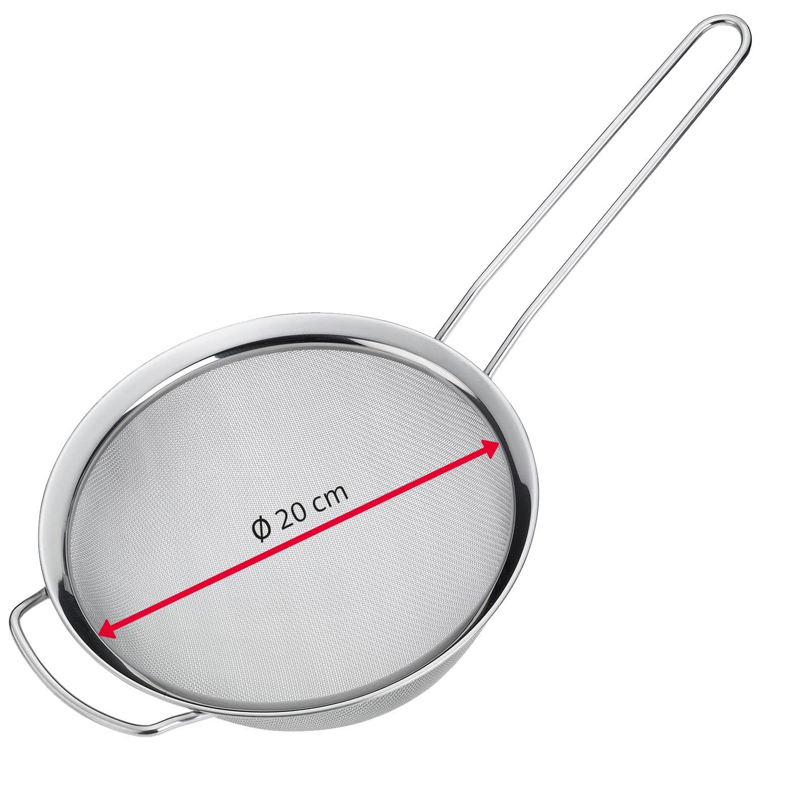 Westmark 2 Haushaltssiebe mit breitem Rand, Picante, ø 16 cm + ø 20 cm, Rostfreier Edelstahl, Silber, 121622E6