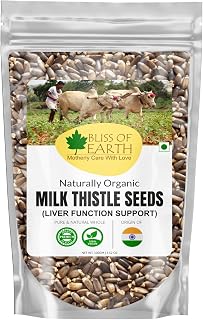 Bliss of Earth Milk Thistle Seeds Organic Super Food Great for Guts Health & Boost Immunity | Promotes Skin Health | High ... Price In India