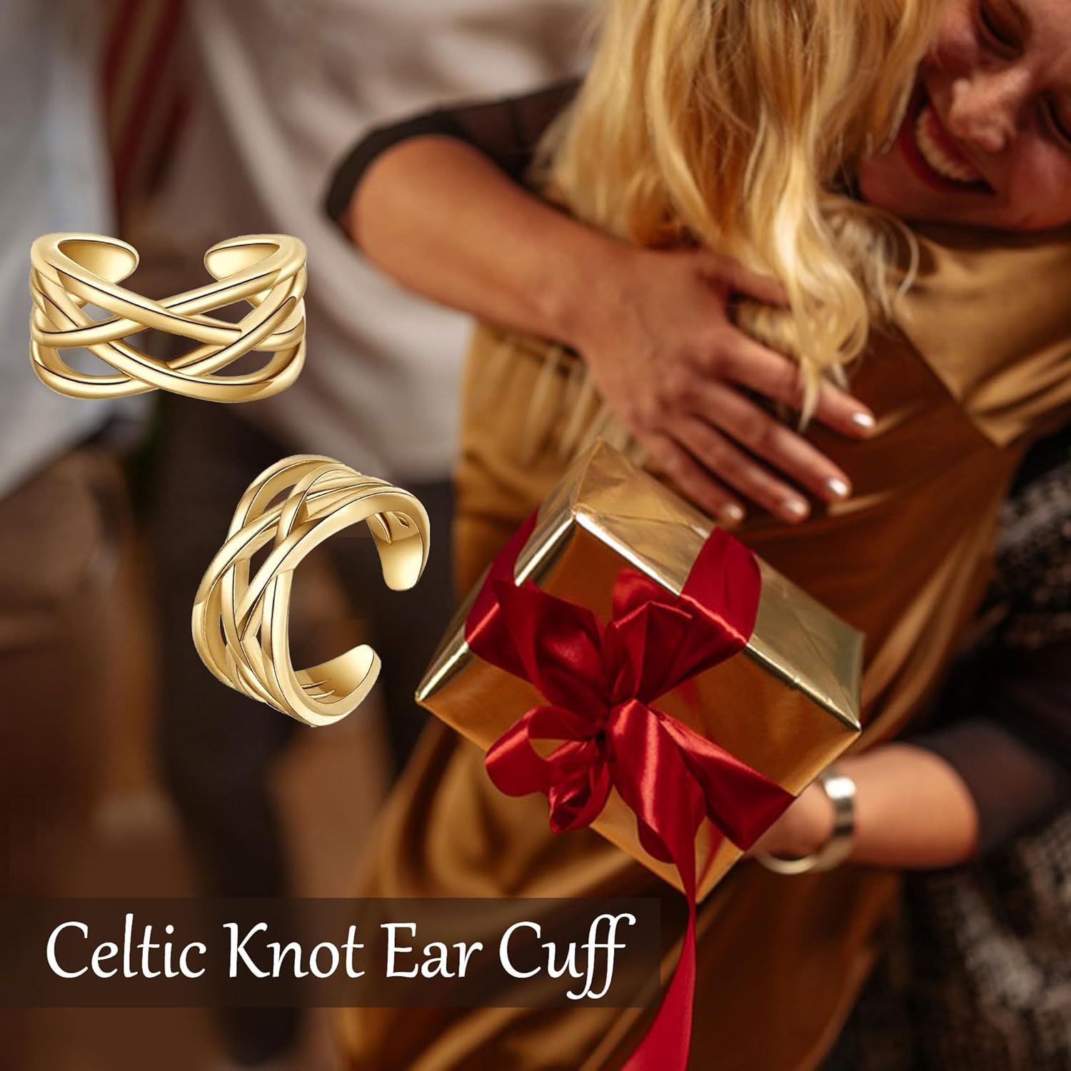 Celtic Knot/Celtic Knot/Bat/Filigree Viking Earrings 925 Sterling Silver Non Piercing Ear Cuff Earrings Cool Earring Cuff for Women Men