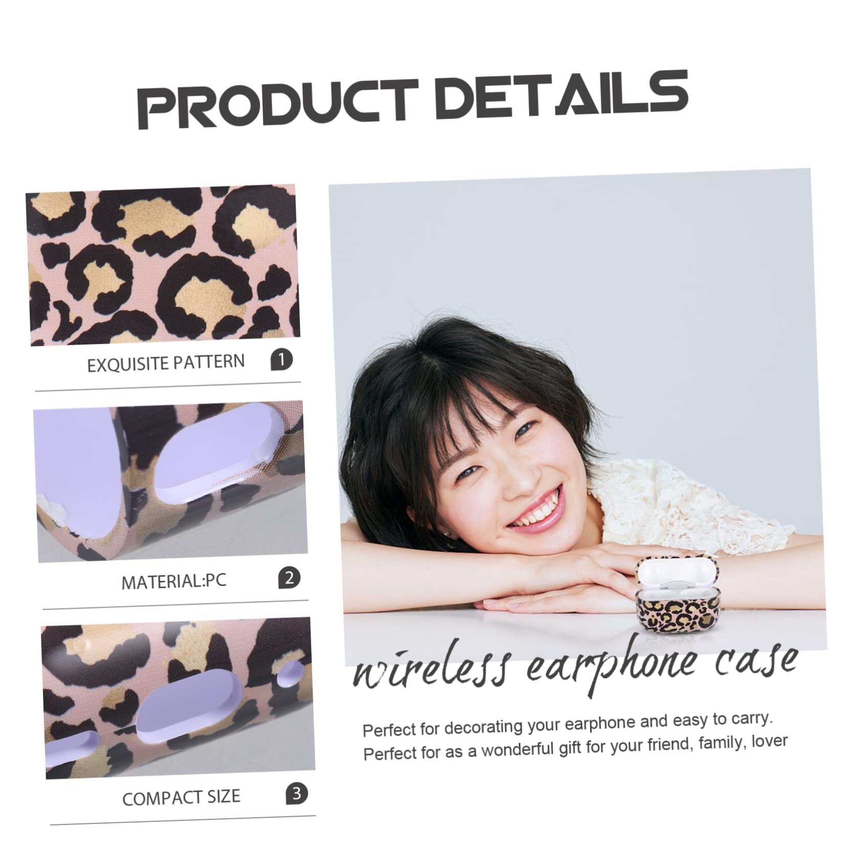 OSALADI 5stücke Wireless Earbuds Schutzhülle Leopard Muster Tragbare Ohrhörer Hülle Kompatibel Mit Robustes Leichtes Design Für Optimalen Schutz Stylisch Praktisch Für Unterwegs
