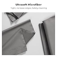 Vista 5 de K&F Concept - Paquete de 4 paños de limpieza de microfibra extra grandes de 16 x 16 pulgadas, paños de microfibra de gran tamaño para pantalla