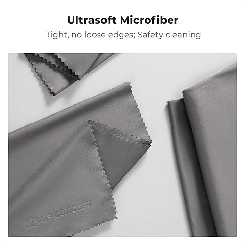 Miniatura 5 de K&F Concept - Paquete de 4 paños de limpieza de microfibra extra grandes de 16 x 16 pulgadas, paños de microfibra de gran tamaño para pantalla de