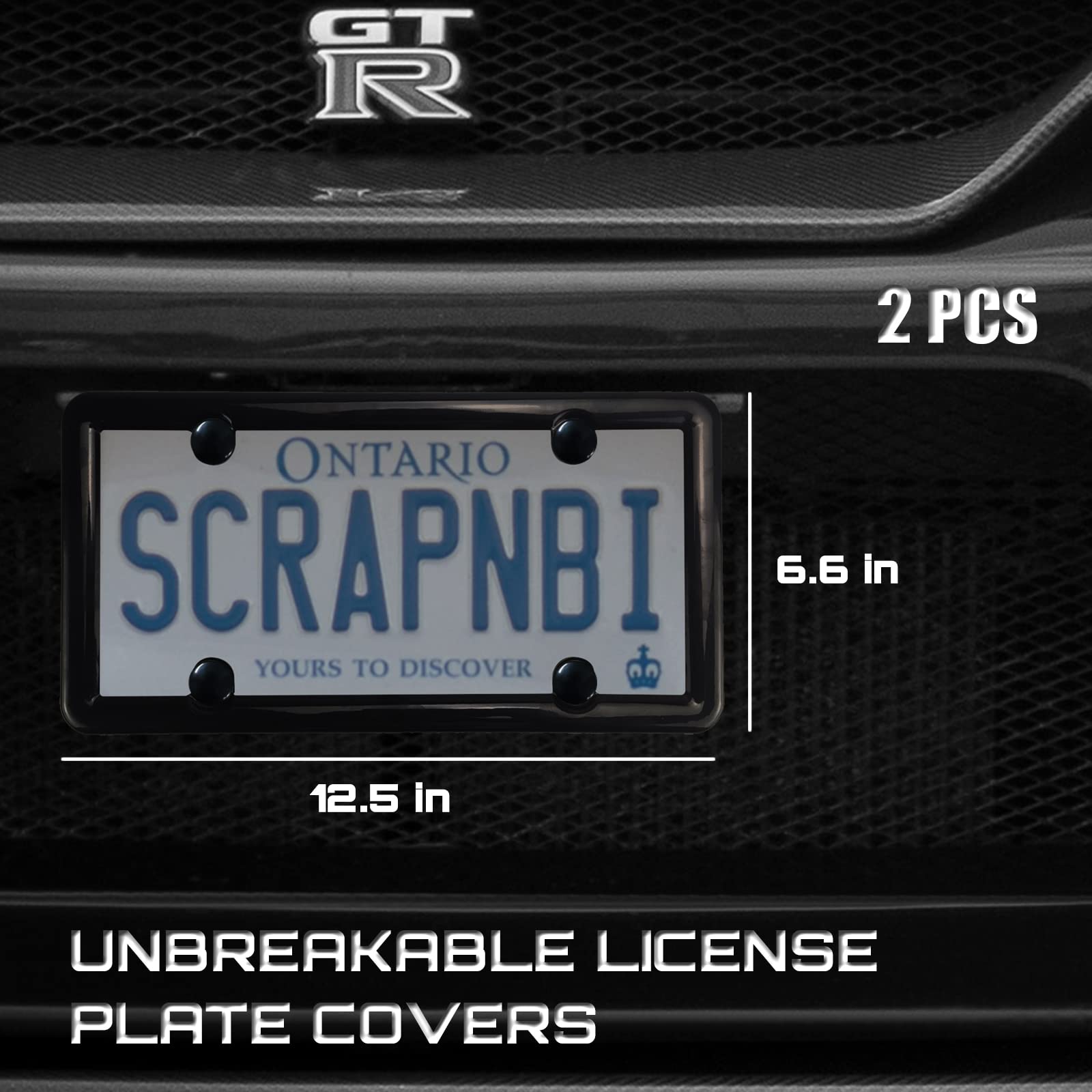 Amazon.co.jp: スモークナンバープレートプロテクター 2枚 ナンバー  