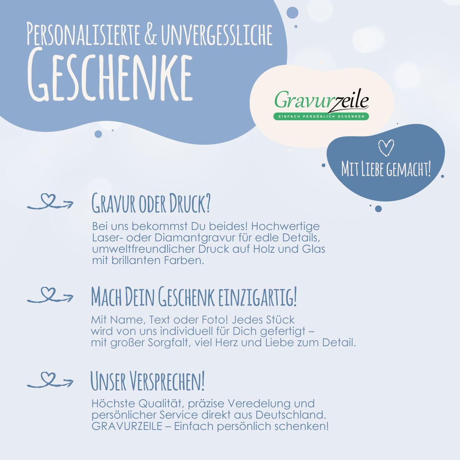 GRAVURZEILE Bedrucktes Schieferherz - Paarfoto - Personalisiert mit Name, Foto & Datum - Individuell bedruckt - 20 x 20 cm - Geschenk für Paare zum Valentinstag, Jahrestag oder Hochzeit
