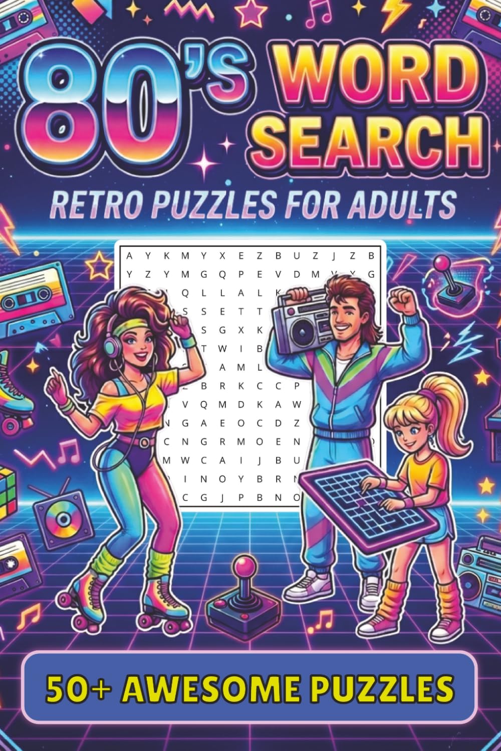 80's Word Search Puzzle Book: Word Searches with Easy to Read Print about the 1980s | 6x9 inches, 110 pages | 50+ Puzzles