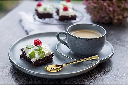 Miniatura 6 de Mini cucharas para postres  Paquete a granel de 4800 mini cucharas de postre doradas  Cucharas desechables de plástico de 4.5 pulgadas  Aspecto de