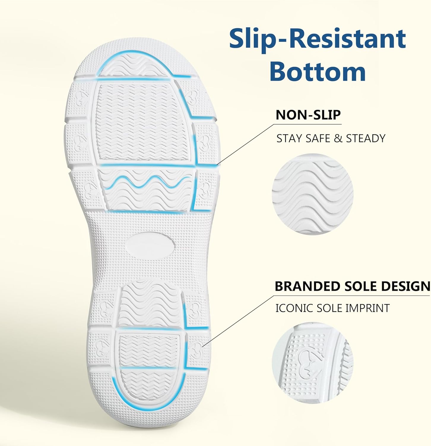 Hawkwell Women's Slip On Nursing Shoes Comfortable Lightweight Slip Resistant Healthcare Medical Work Shoes - Image 5