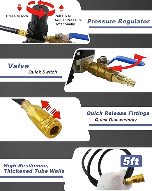 Probador de Fugas CAC para Turbo Boost 3", 3.5", 4", 150 psi miniatura 7