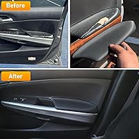 Vista 2 de Compatible con tapas de reposabrazos de panel de puerta Honda Accord 2008-2012, 2 piezas de cubierta de reposabrazos interior frontal de panel