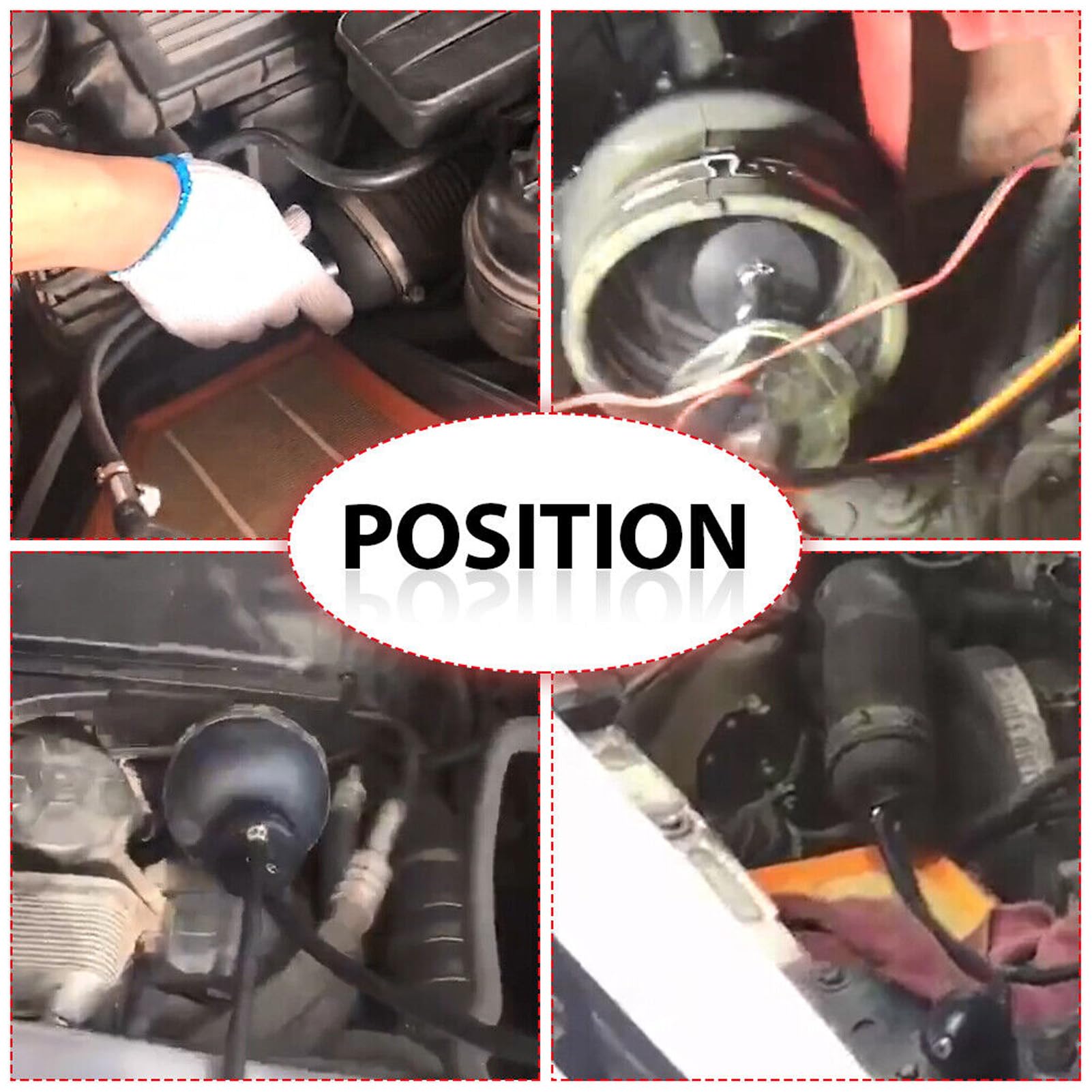 Universal Easy Intake Adapter, aufblasbare Blase für Auto-Nebelmaschine, mit starker Abdichtung, erweiterbare Blase für Fahrzeugrohre, Diagnose von Kraftstoffleckdetektoren