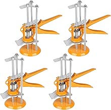 DBREAKS Set of 4 Height Adjusters for Ceramic Tile, Manual Jack, Tile Jack and Precision Locator, Manual Plug for Glass Doors, Wood Panels, Doors and