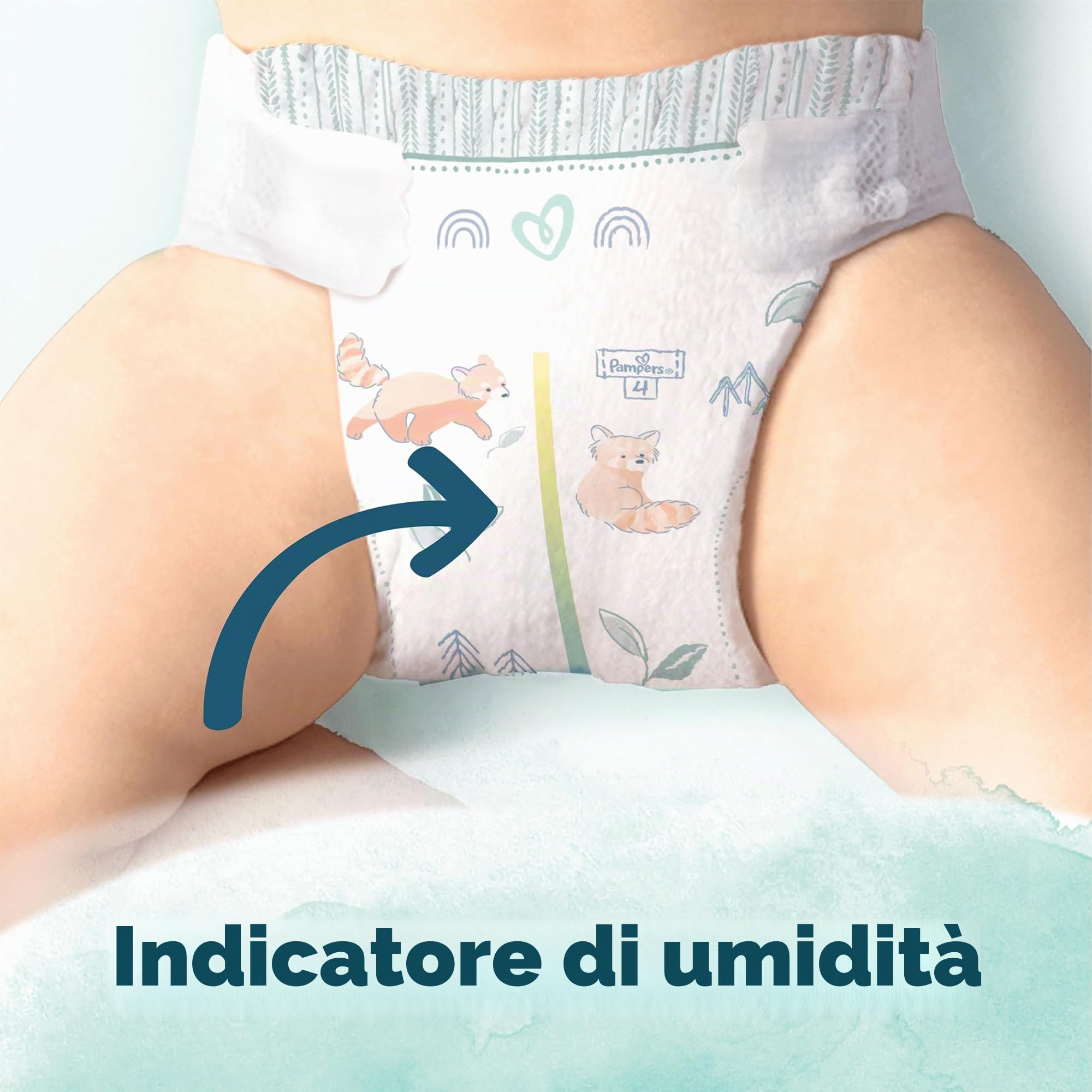Pampers Baby Windeln Größe 2 (4-8 kg) Harmonie, HALBMONATSBOX, Sanfter Hautschutz Und Pflanzenbasierte Inhaltsstoffe, 204 Stück