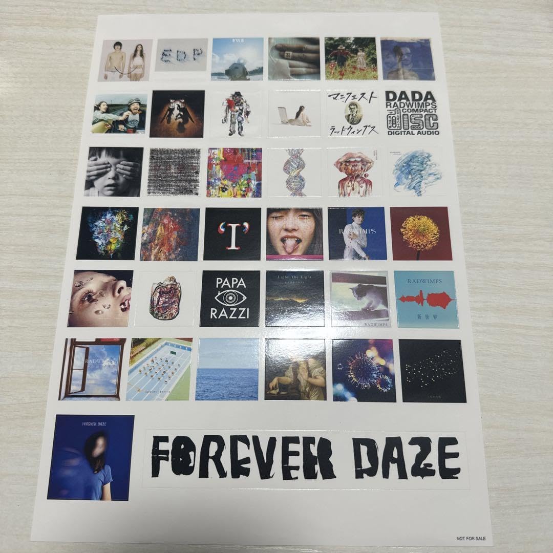 Amazon.co.jp: RADWIMPS ステッカー ジャケット シール : ファッション