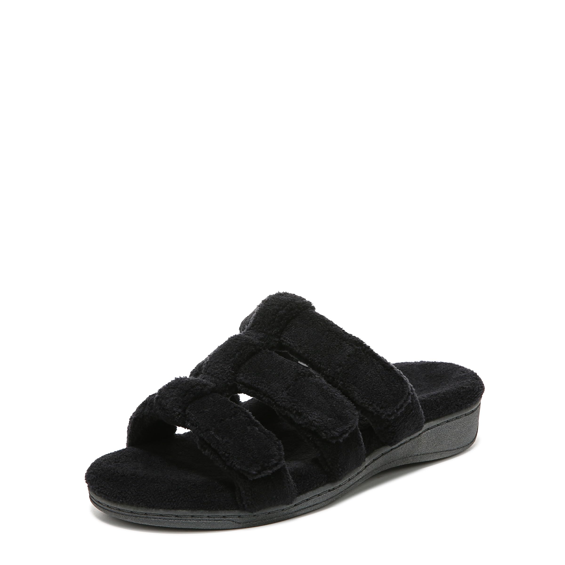 VionicAdjustable Open-Toe Slipper with Orthotic Arch Support - Indulge Snooze