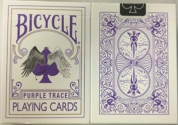 Bicycle Purple Trace Playing Cards Angel Devil Design