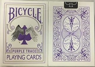 Bicycle Purple Trace Playing Cards Angel Devil Design