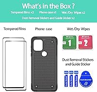 Vista 3 de Jeylly para Moto G Stylus 5G 2021 Funda con [2 Pack] Protector de Pantalla de Vidrio Templado, Protección Grado Militar Anti-Arañazos, Funda