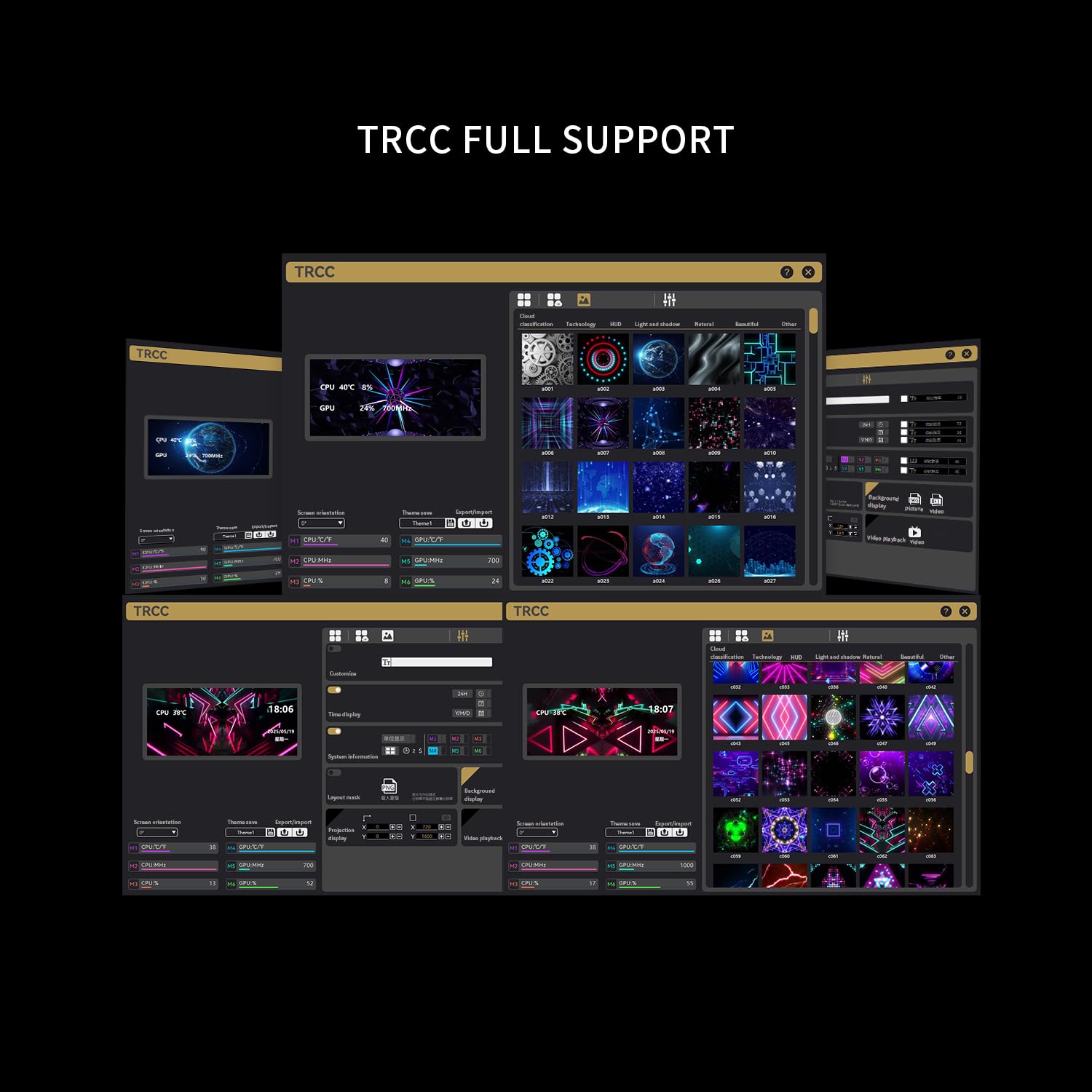 Wonder Vision 360 UB ARGB Black CPU Water Cooler,CPU Water Cooling System,6.67inch Curved Screen with 2400x1080 Resolution,for AM4/AM5,LGA1851/1700,7:3 Visual Scale Screen Ratio for 3D