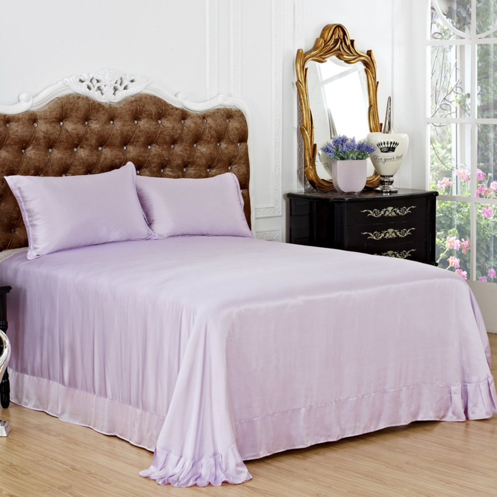 Drap de soie unique 120x230cm thermorégulateur pour un sommeil sain et réparateur