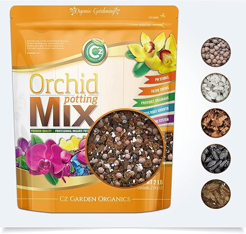 Mezcla para macetas de orquídeas, hecha en Estados Unidos, receta de grado prémium para un desarrollo adecuado de las raíces, Phalaenopsis,