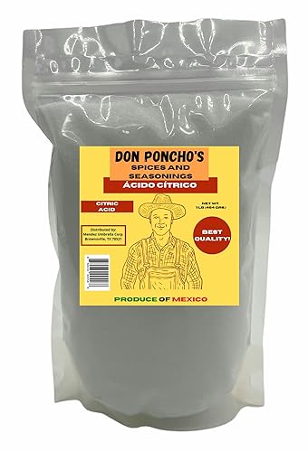 Don Ponchos 100 % ácido cítrico (Ácido Cítrico) bolsa de 1 libra