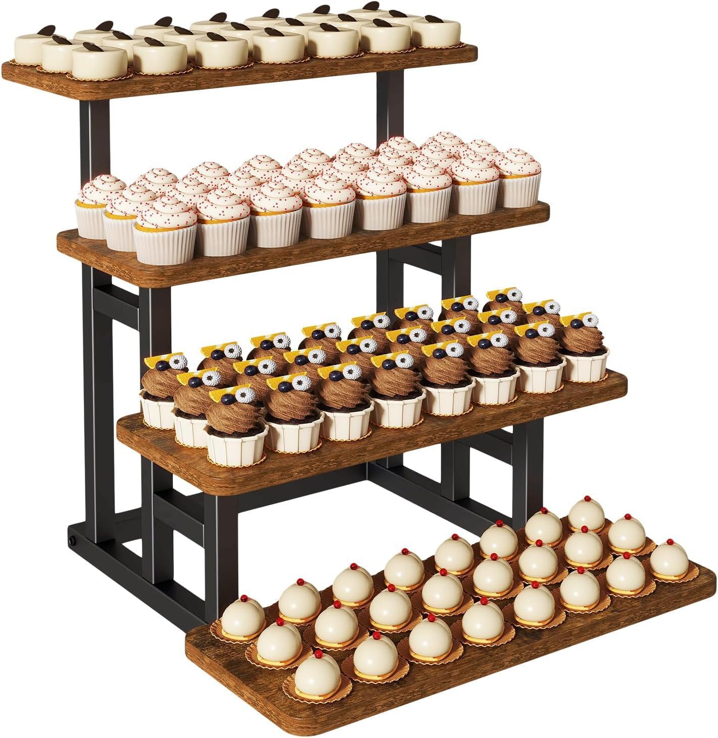 AMSLSIU Tiered Stand Display Shelves For Vendors Offering Large Capacity Food Stands Organizing Dessert Table Displays Holding