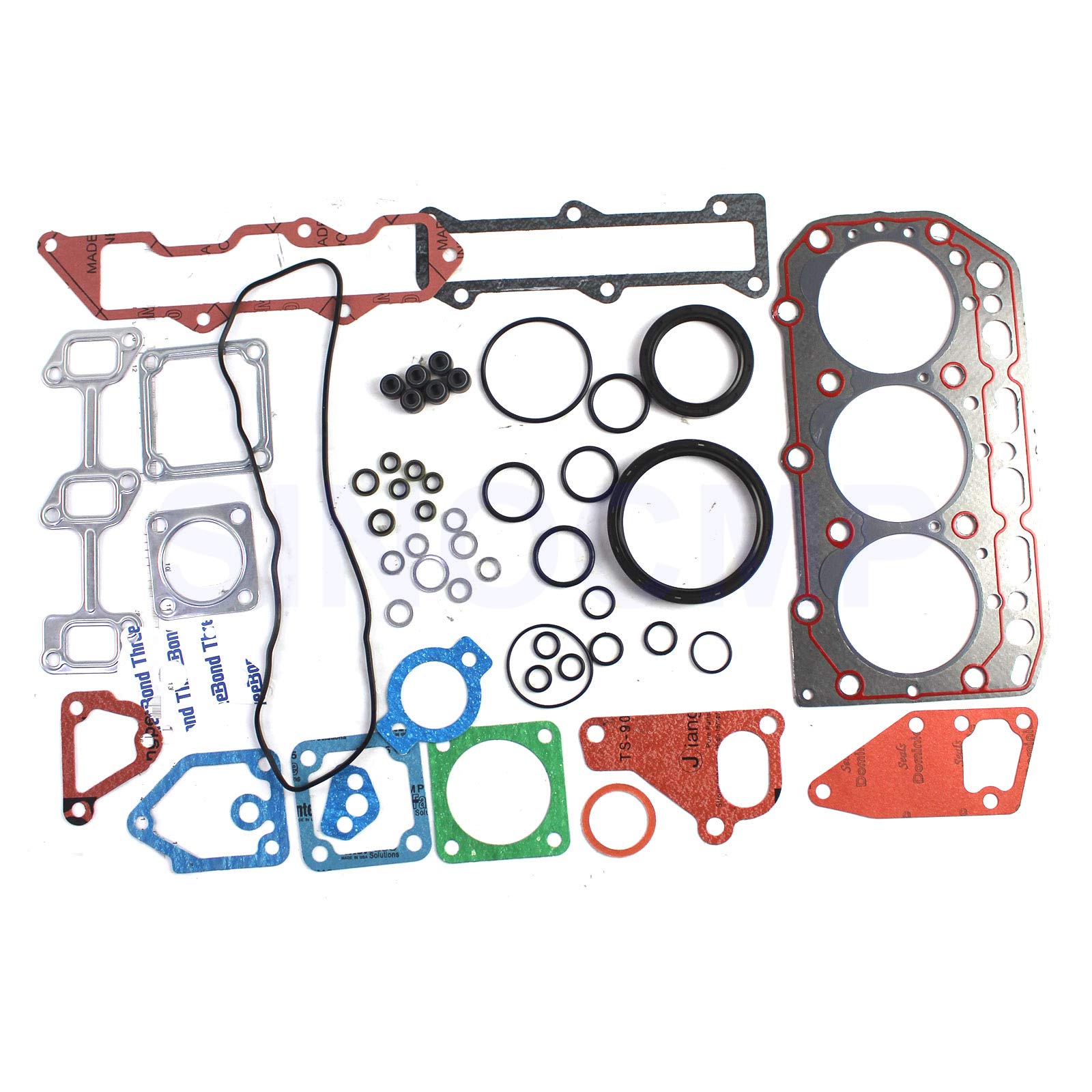 3TN84TL 3TN84E-RK 3TN84L-RB Kit guarnizioni motore - SINOCMP Parti dell'escavatore per Yanmar Motore Mini escavatore e ruota, 3 mesi di garanzia