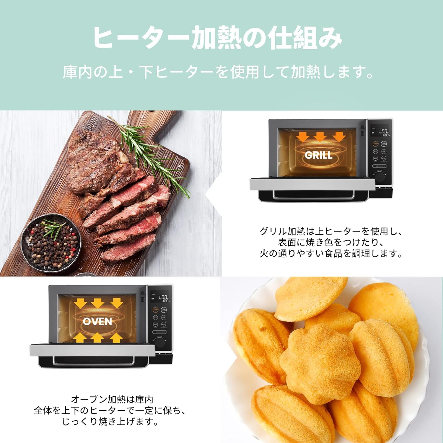 Amazon | オーブンレンジ スチーム 25L フラットテーブル 23種類オート