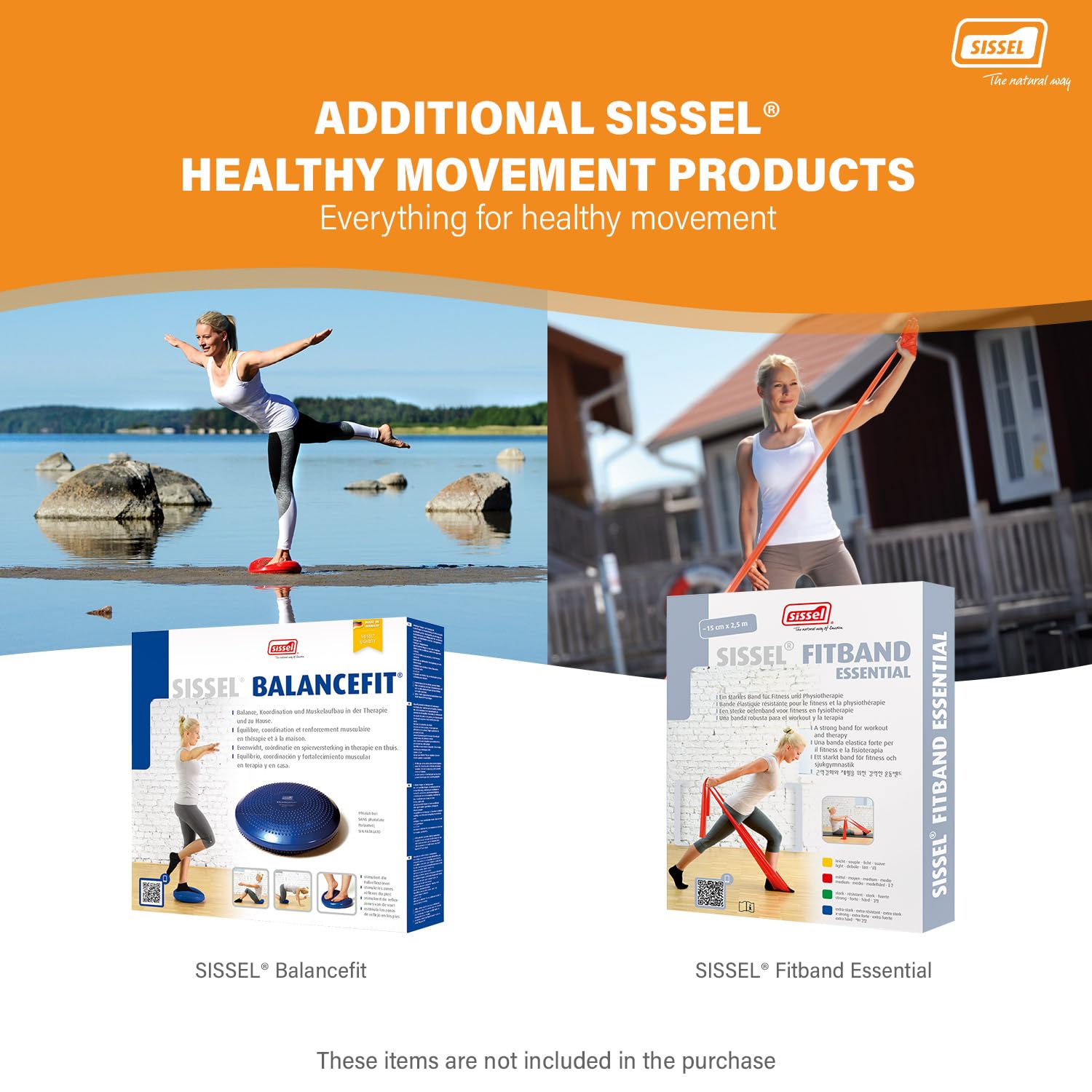 Sissel Core-Trainer Pilates Circle - Aro para Practicar Pilates con póster de Ejercicios