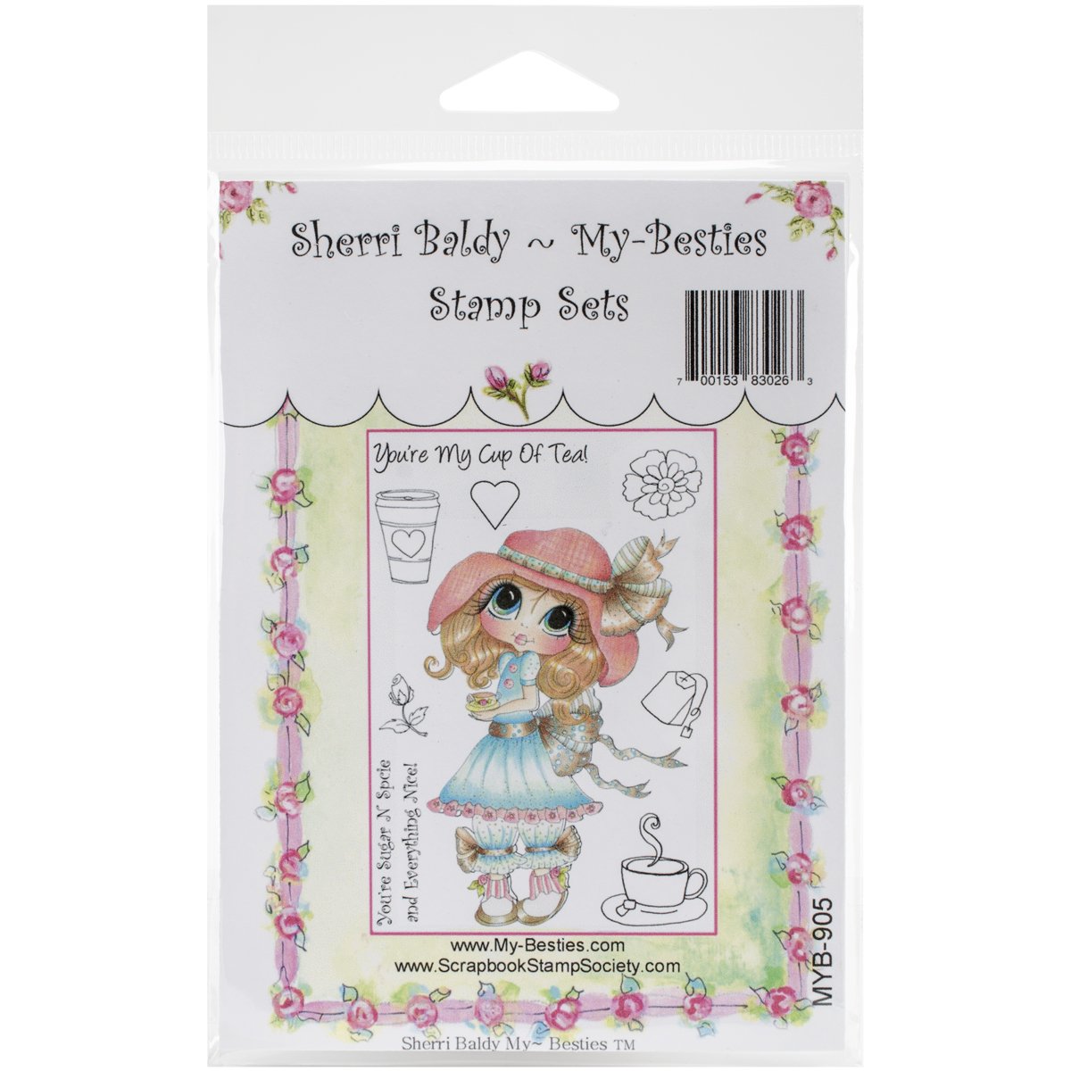 My Besties My Clear Stamps Set 4 x 6-inch, You're My Cup of Tea