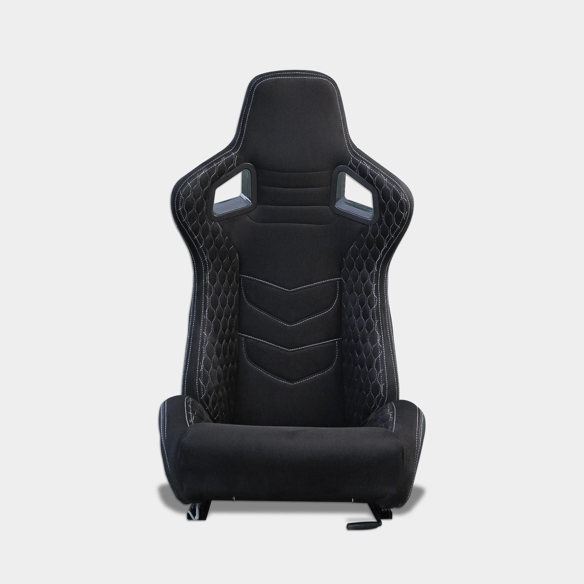 MODAUTO Asiento Deportivo Coche,Semibaquet Ajustable,Adaptable para Coches,Ríeles Incluidos,Conductor y Pasajero,para Coche y Simulador de Conducción (N785, Piloto)