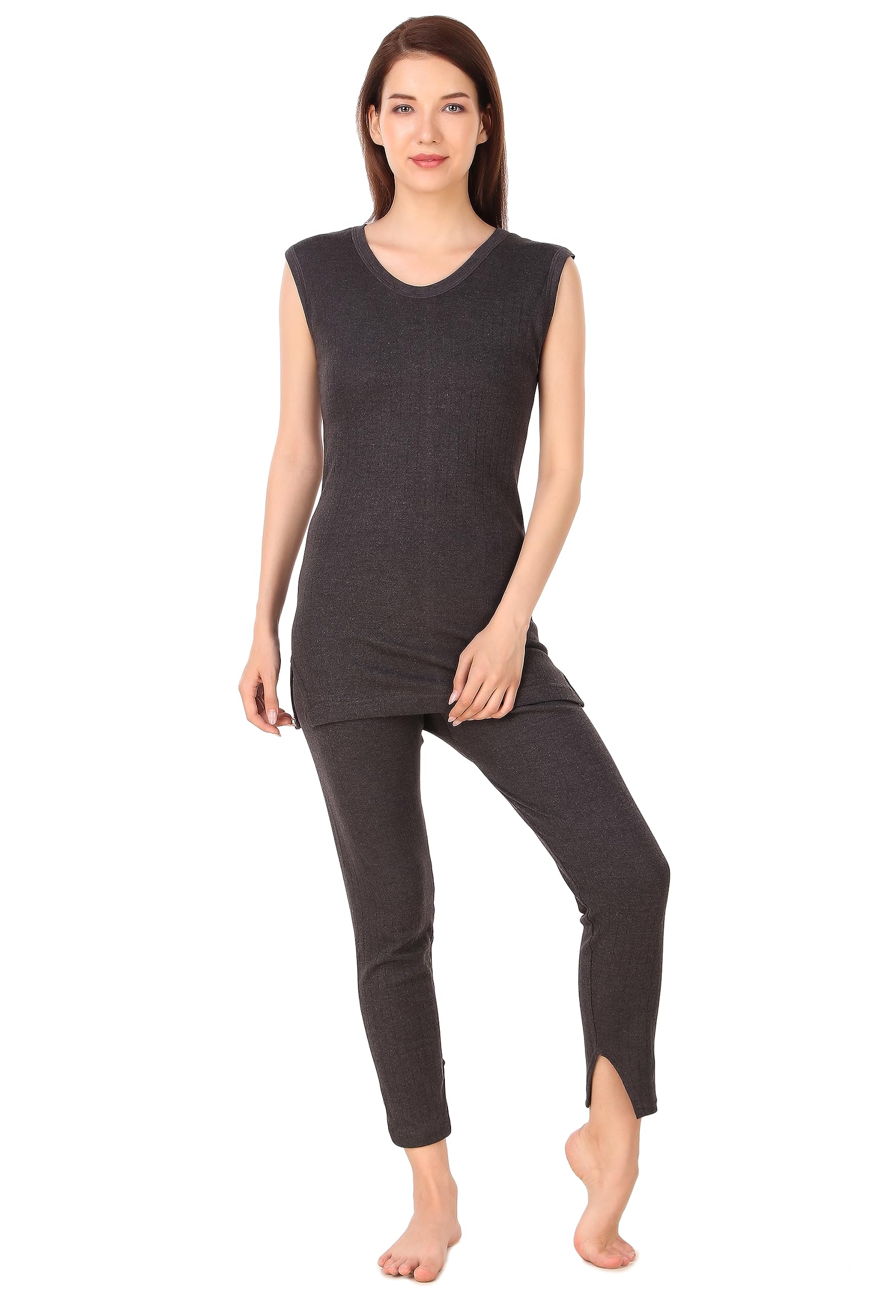 inner element Female Parker Sleeveless Thermal Set | Ladies Thermal Top and Pajama Set-picture-36