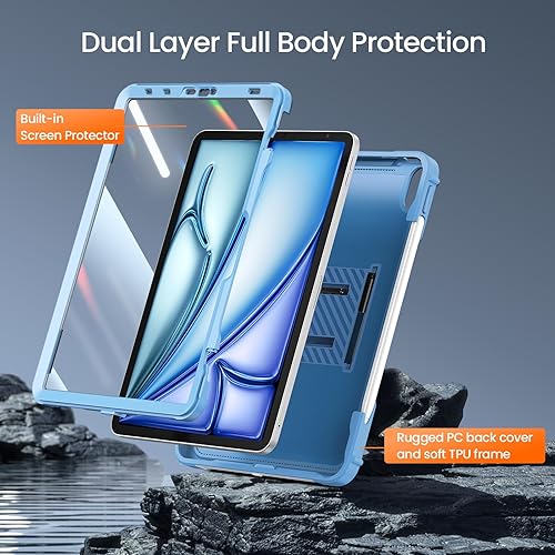Miniatura 3 de ZtotopCase Funda para iPad de 10,8 pulgadas 2020, protector de pantalla integrado, doble capa a prueba de golpes, funda protectora completa con