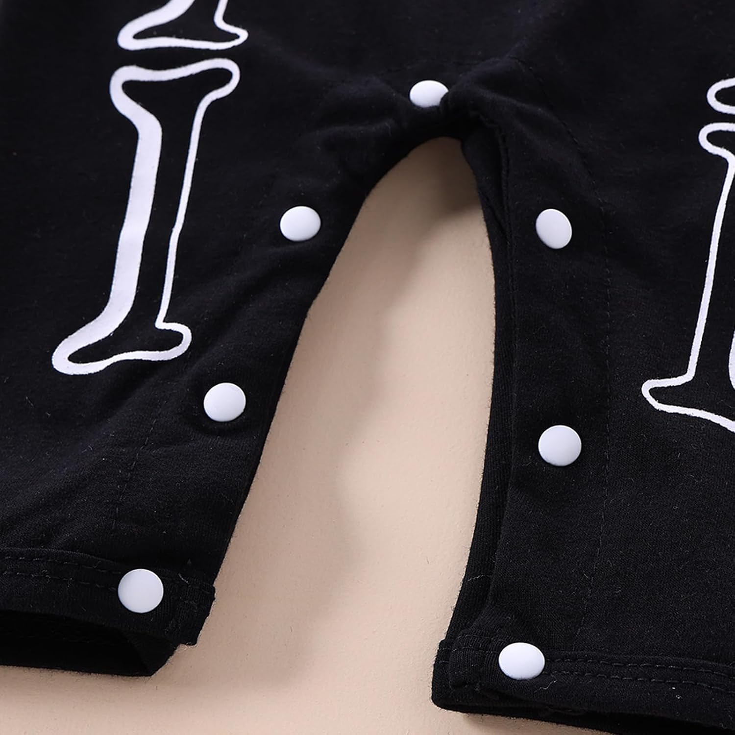 Newborn Baby Boy Girl Halloween Costume Romper Skeleton Jumpsuit Outfit Skull Clothes with Hat