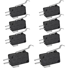 8Pcs V7-7H15D8-263-1 Micro Switch - 16A 250VAC SPDT Roller Lever Snap Action Switch Compatible with Honeywell