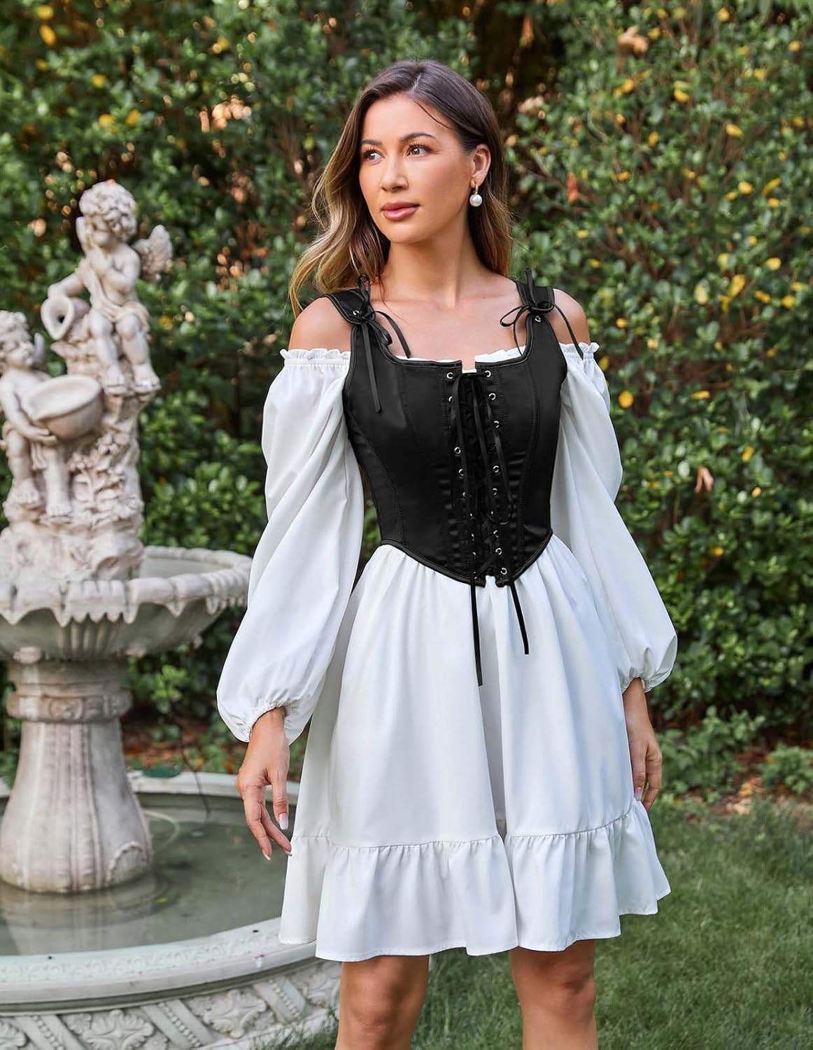 Scarlet Darkness Women Renaissance Corset Pirate Bustier Top Bodice Bodyshaper - Image 3