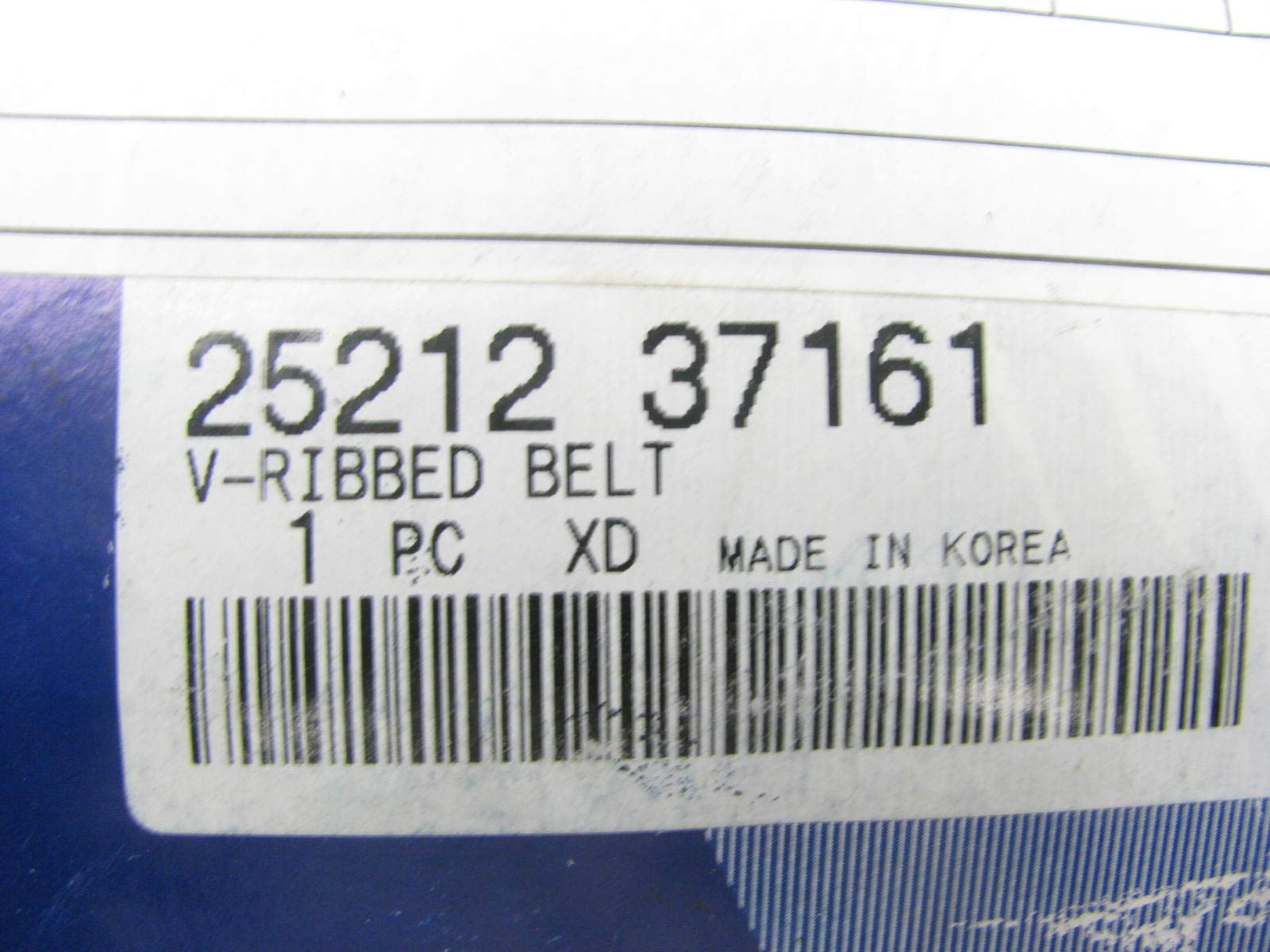 Amazon.com: Genuine Hyundai 25212-37161 Ribbed V-Belt : Automotive