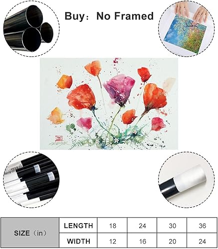 Miniatura 37 de Póster artístico de Dean Crouser 8 impresiones artísticas de colibrí, acuarela sobre lienzo, póster de decoración de pared, pinturas para sala