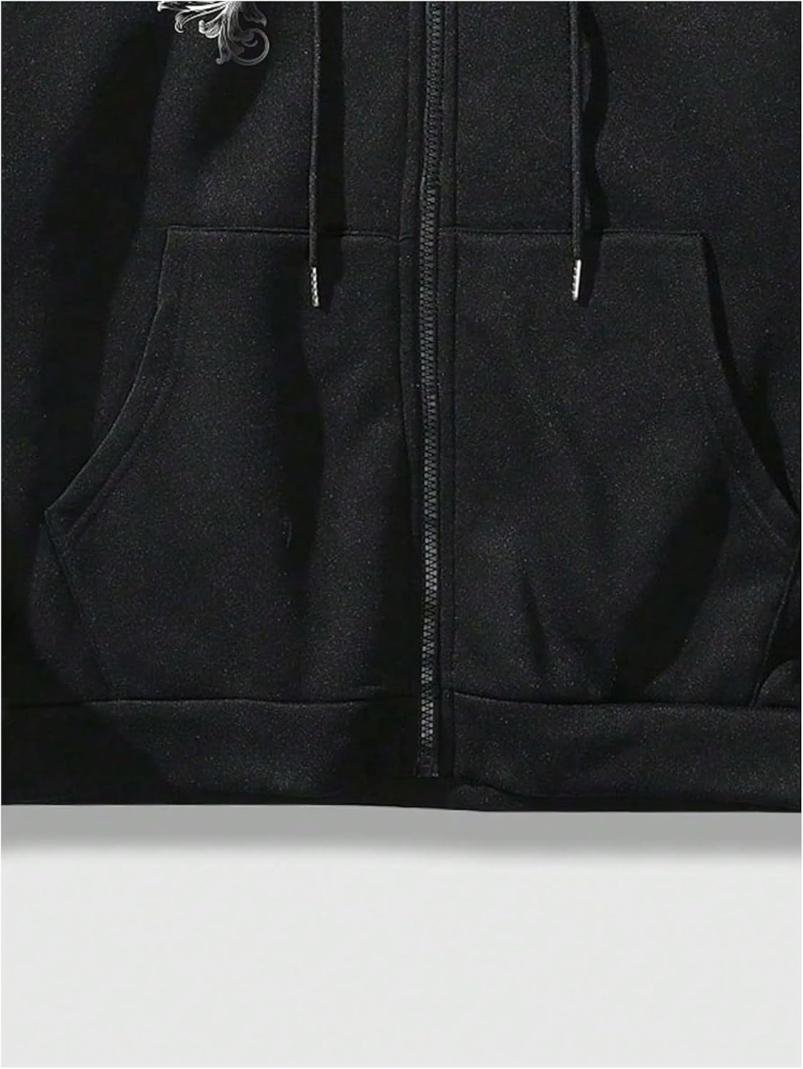 SOLY HUX Men's Y2k Zip Up Hoodie Gothic Print Hooded Sweatshirt Retro Jacket Outerwear Streetwear