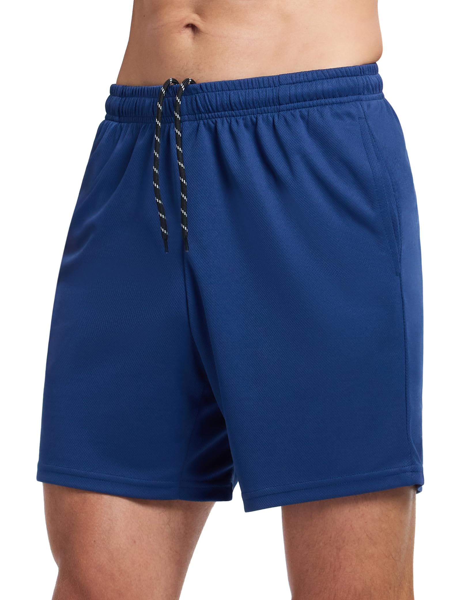 Mens 7 Inch Athletic Shorts Lightweight Workout Running Shorts Quick Dry Gym Shorts with Pockets
