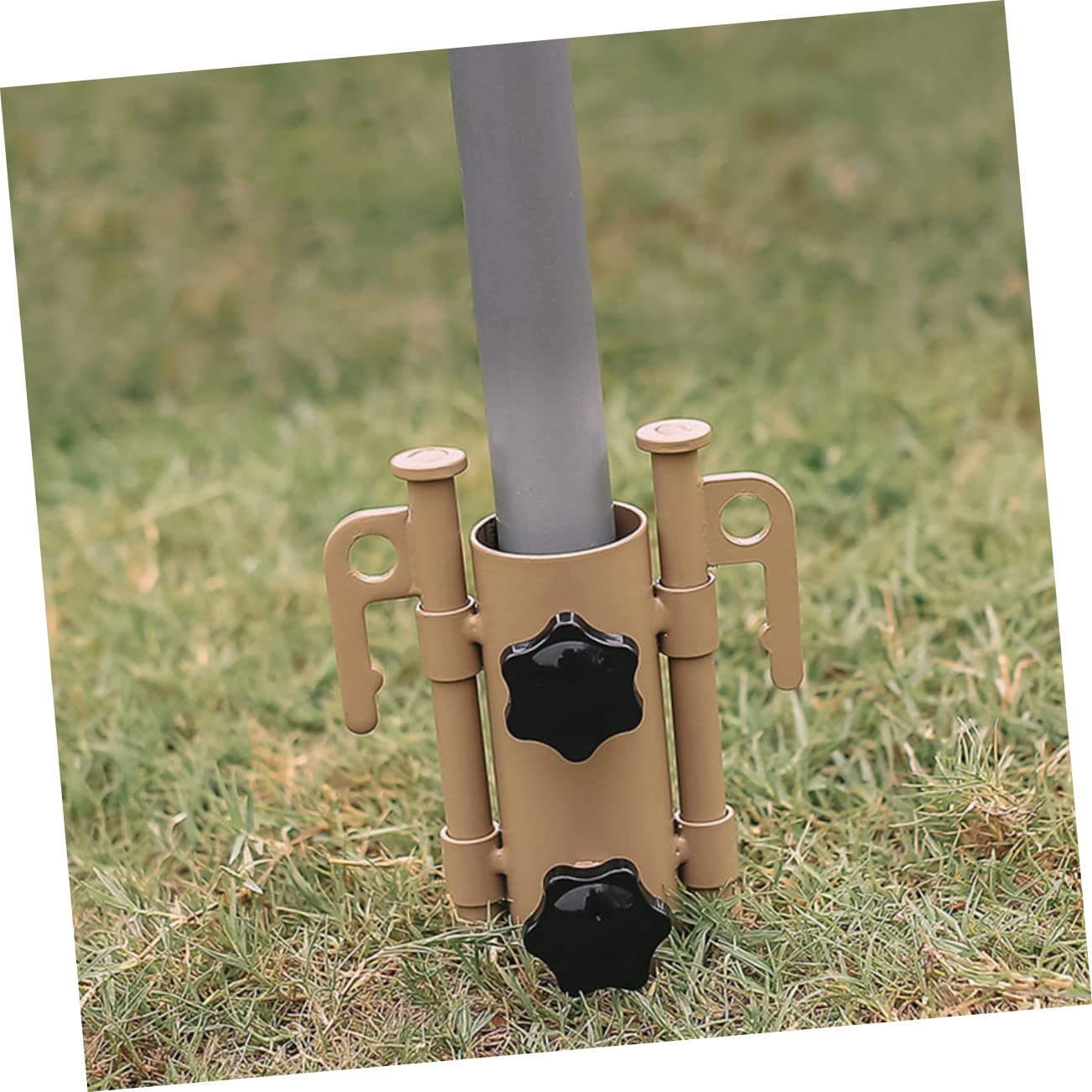 OFFSCH Canopy Pole Fixer Outdoor Tent Heavy Duty Umbrella Stand Base Tent Rod Holder Sports Umbrella Outdoor Umbrella Base Camping Tent Rod Base Umbrella Holder Tent for Camping Steel