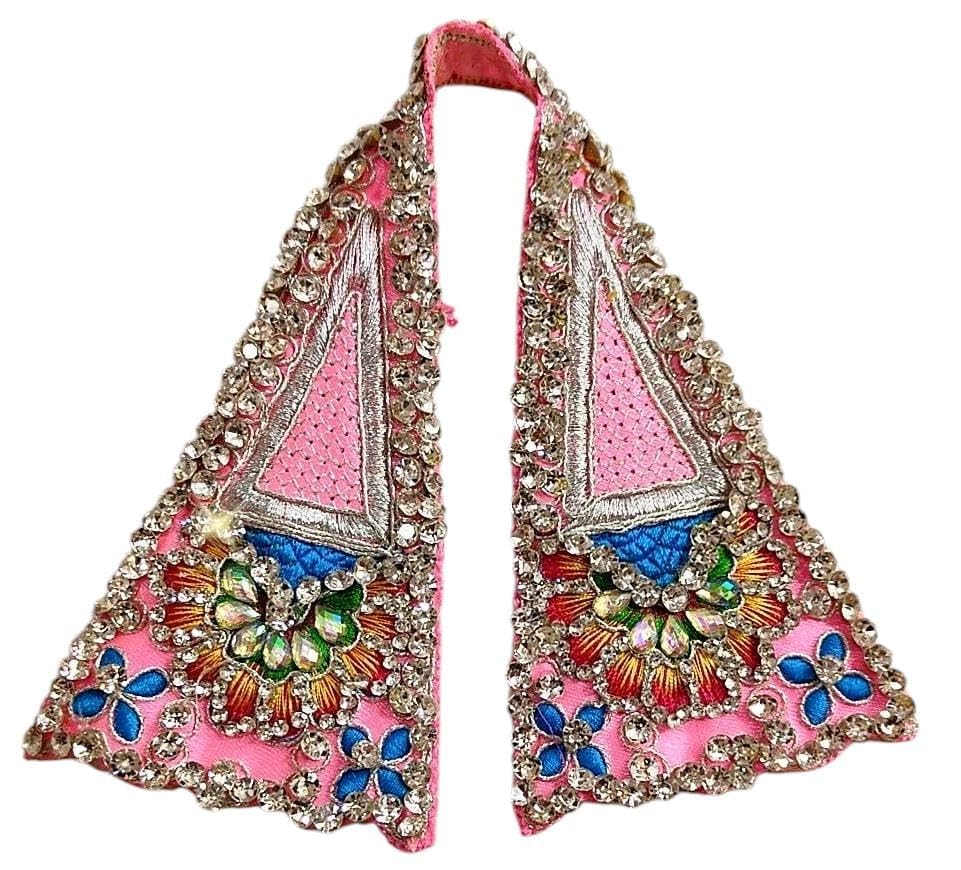 Image of Partish Laddu Gopal Dress with Mukut and Patka l Ladoo Gopal Dress l Bal Gopal l Kanha Ji Thakur Ji Heavy Dress Size 0 1 2 3 4 5 6 (Sky Blue, Size 1)