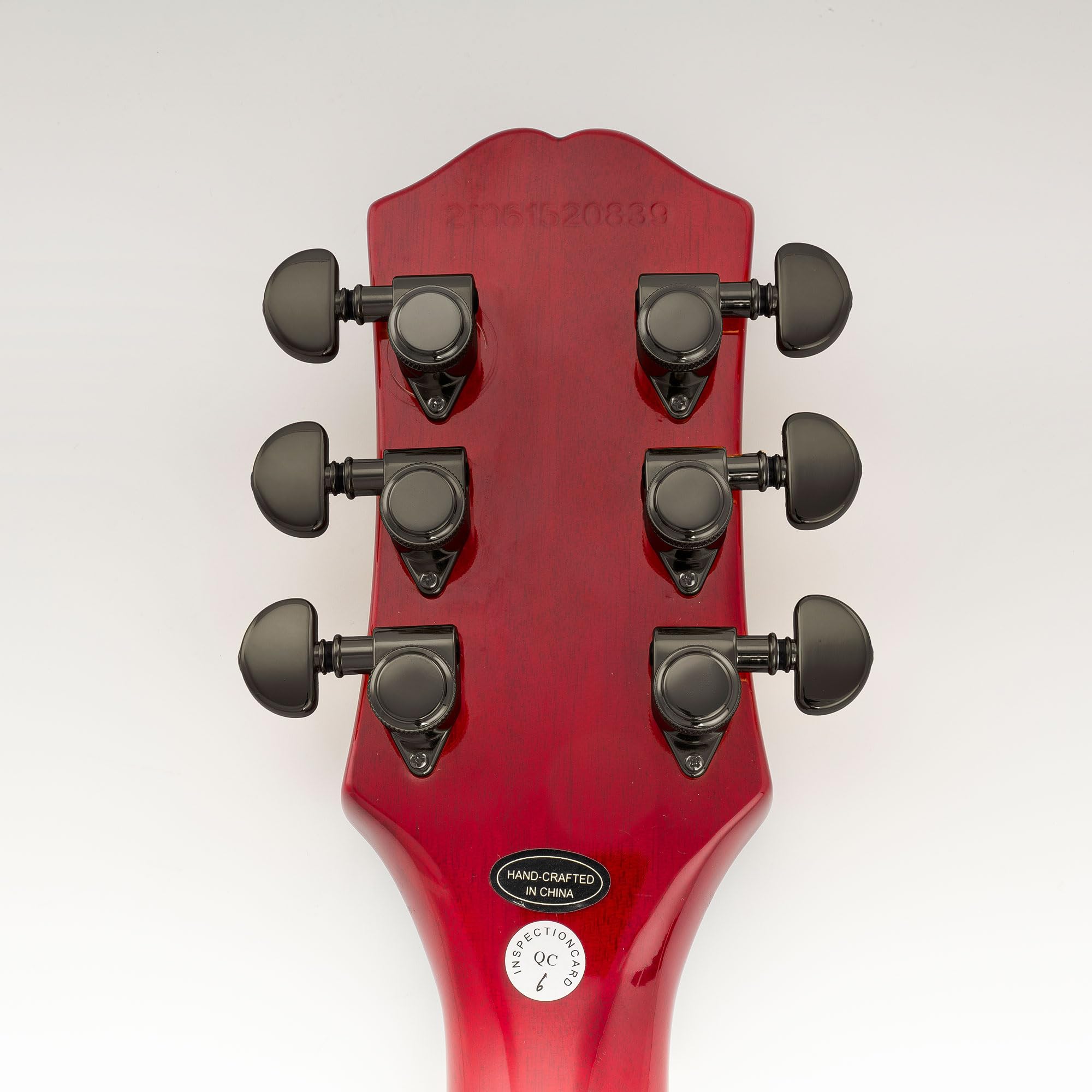 Musiclily Pro R18K 3R3L Clavijas de Afinación Bloqueo 18:1 Ratio Clavijeros Bloqueantes con Botón Media Luna Tornillo 90° para Guitarra Eléctrica Acústica, Negro