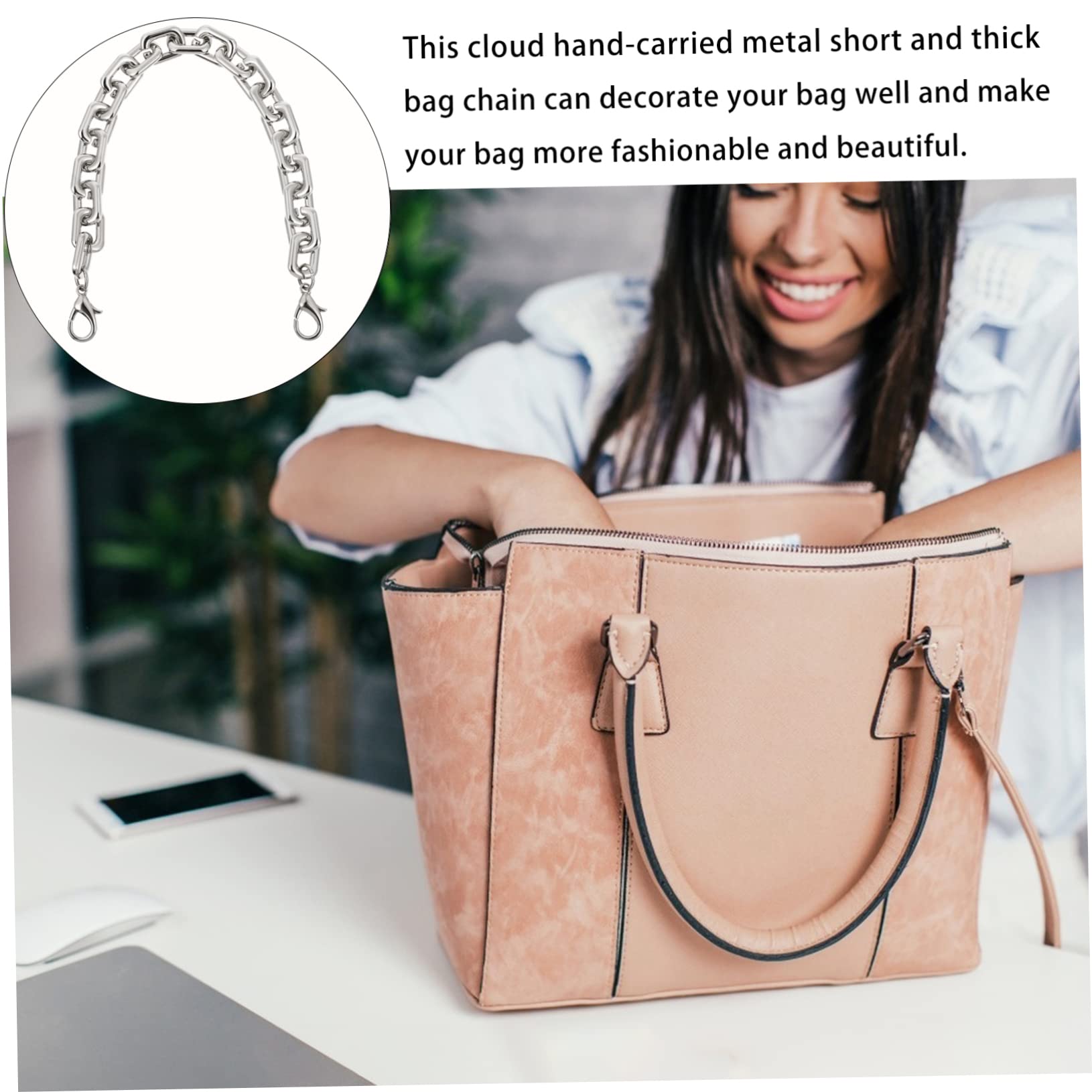 SEWACC 2piezas Correa De Corta Para Bolso Cadena Desmontable y Ligera Accesorio Práctico Para Bolsos De Mano y Bandoleras
