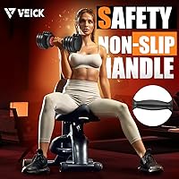 Vista 5 de VEICK Mancuerna ajustable de 25/55 libras con mango giratorio antideslizante, peso de ajuste rápido para hombres y mujeres, equipo de ejercicio