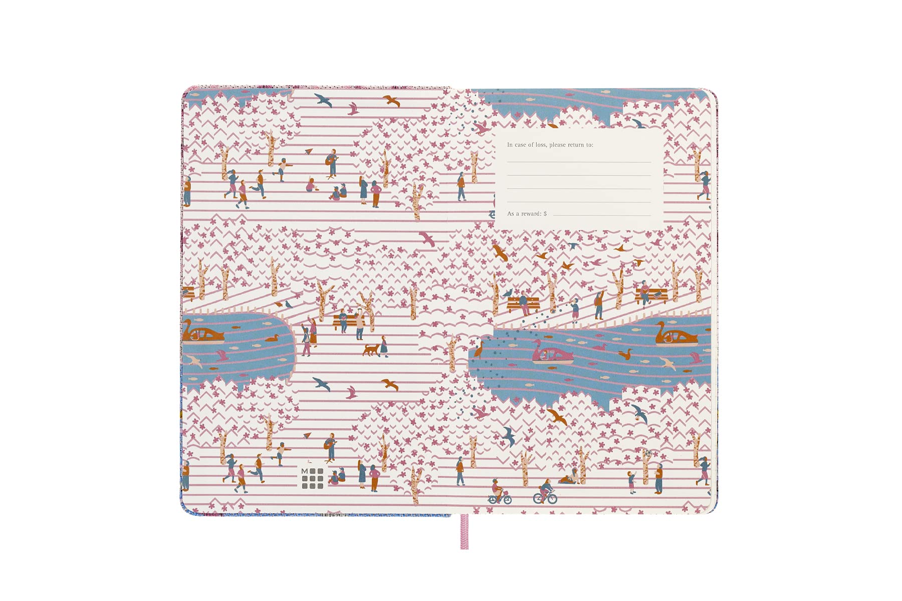 Moleskine Scatola da Collezione Sakura, Set con Taccuino in Edizione Limitata, Taccuino Sakura, Copertina Rigida in Tessuto, Dimensioni Large 13 x 21 cm, Colore Rosa Scuro