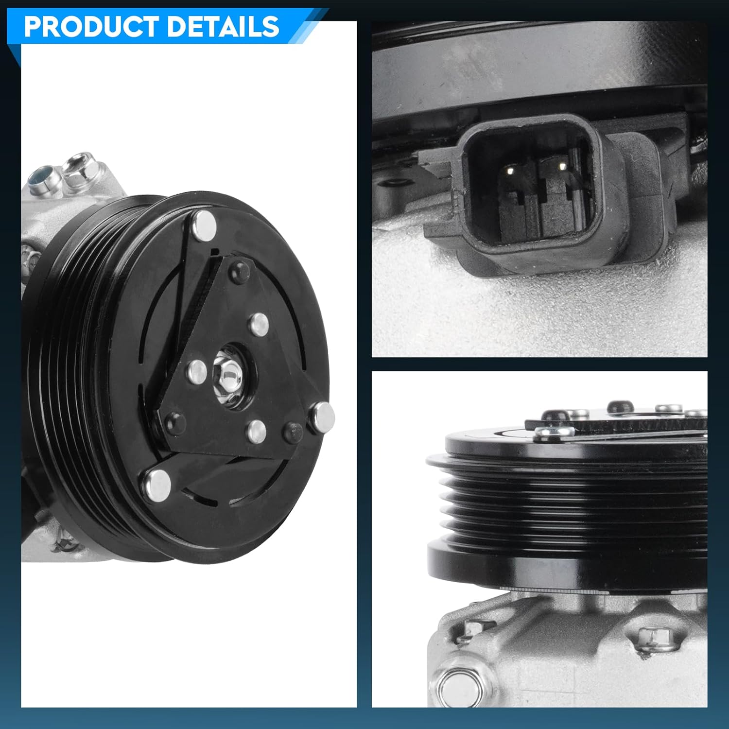 TadaMark AC Compressor Fit for Ford Focus 2.0L 2.0 2012 2013 2014 Air Conditioner Compressor with Clutch Replace for CV6Z19703J, 97323, 98323