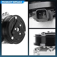 Vista 2 de TadaMark Compresor de CA apto para Ford Focus 2.0L 2.0 2012 2013 2014 Compresor de aire acondicionado con embrague reemplazar para CV6Z19703J