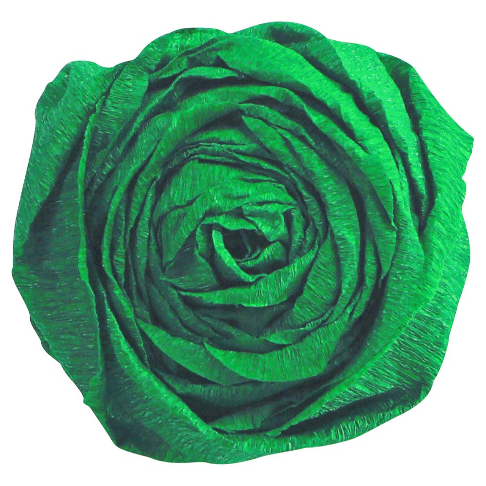 Clairefontaine 903074C, Pack of 10 Sheets of Crepe Paper, Colour Bottle Green